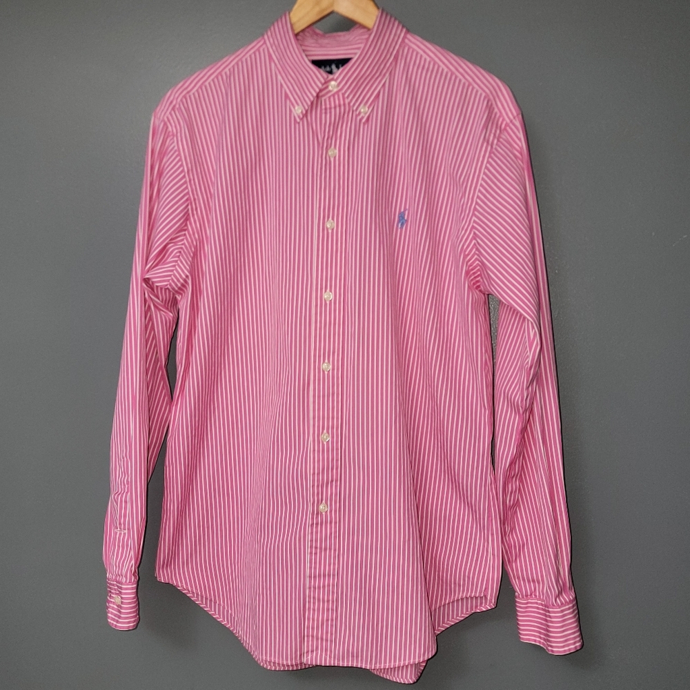 Ralph lauren classic fit long sleeve button up large